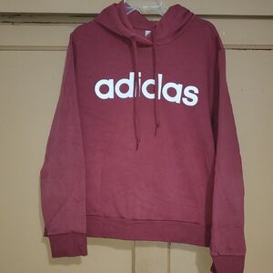 adidas Women's Burgundy Hoodie